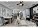 Open-concept living room with dining area and view of the kitchen at 737 Bolton Nw Rd, Atlanta, GA 30331