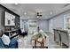 Living room with light gray walls, dining area, and art accent at 737 Bolton Nw Rd, Atlanta, GA 30331