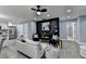 Living room featuring light gray walls and black accent wall at 737 Bolton Nw Rd, Atlanta, GA 30331