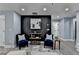Living room with black accent wall and light gray walls at 737 Bolton Nw Rd, Atlanta, GA 30331