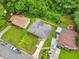 An aerial view of a house with a large yard surrounded by lush greenery at 2049 Phillips Dr, Atlanta, GA 30315
