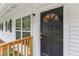 Close up of the front door and front porch of the home at 2049 Phillips Dr, Atlanta, GA 30315