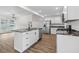 Bright kitchen with granite countertops, white cabinets, stainless steel appliances and kitchen island at 2049 Phillips Dr, Atlanta, GA 30315