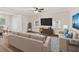 Comfortable living room featuring a sofa, TV, and natural light at 2049 Phillips Dr, Atlanta, GA 30315