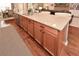 Kitchen island with granite countertops and ample storage space, perfect for meal prep at 505 Appalachian Woods Dr, Canton, GA 30114