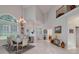 Bright foyer with marble floors, columns, and high ceilings at 1000 Collingtree Ct, Mcdonough, GA 30253