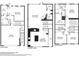 Detailed three-story floor plan layout with room dimensions and total approximate square footage at 11302 Musette Cir, Alpharetta, GA 30009
