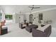 Community pool house features ceiling fans and comfortable seating at 11302 Musette Cir, Alpharetta, GA 30009