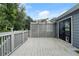 Private back deck offering serene views of mature trees and an ideal setting for relaxation at 2311 Sims Ne Dr, Marietta, GA 30066
