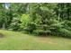 Lush, green backyard featuring mature trees and a serene setting at 2311 Sims Ne Dr, Marietta, GA 30066