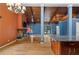 A spacious living room with a stone fireplace and open kitchen area at 2311 Sims Ne Dr, Marietta, GA 30066