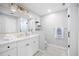 Bright and airy bathroom with a modern vanity, glass shower, and stylish fixtures at 1251 Pierce Ave, Smyrna, GA 30080