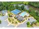 Aerial view of community featuring a pool, tennis courts and pond at 4105 Vista Pointe Dr, Cumming, GA 30028