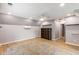 Bright bonus bedroom with wood floors, recessed lighting, shelving, and a ceiling fan at 4137 Donna Ct, Ellenwood, GA 30294