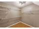 Walk-in closet with built in shelving at 4137 Donna Ct, Ellenwood, GA 30294