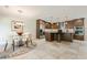 Open kitchen boasts updated cabinets, stone tile floors, stainless steel appliances and a breakfast nook at 535 Brickleberry Ln, Roswell, GA 30075