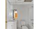 Bathroom with vanity, mirror, and toilet at 1735 Silver Way, Lithia Springs, GA 30122