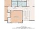 The floor plan highlights the bedroom, bathroom, laundry, and foyer layout of the home at 1735 Silver Way, Lithia Springs, GA 30122