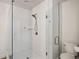 Contemporary bathroom featuring a glass-enclosed shower with white subway tile and a modern toilet at 790 North Ne Ave # 209, Atlanta, GA 30306