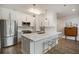 Modern kitchen featuring stainless steel appliances, white cabinetry, and a large kitchen island at 790 North Ne Ave # 209, Atlanta, GA 30306
