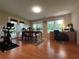 Office/Dining room with natural light, work out space and hardwood floors at 333 Etoawha Vly, Woodstock, GA 30189