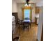 Cozy dining room with a table and chairs near the kitchen at 1046 Sans Souci Way, Clarkston, GA 30021