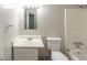 Functional bathroom with a tub, a toilet, a vanity, and a neutral color palette at 2242 Cherokee Valley Cir, Lithonia, GA 30058