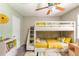 bedroom equipped with a bunk bed, playful decor, and a cheerful ambiance at 2242 Cherokee Valley Cir, Lithonia, GA 30058