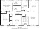 An architectural floor plan reveals a layout with bedrooms, bathrooms, kitchen, dining area, living room, and foyer at 2242 Cherokee Valley Cir, Lithonia, GA 30058