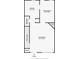 First floor plan featuring a living room, kitchen, dining room, bathroom, and stairs at 573 Hambrick Sq, Stone Mountain, GA 30083