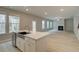 Spacious kitchen island with stainless steel appliances and sink at 251 Arnewood Cir, Mcdonough, GA 30253