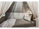 Close up of unique bedroom design with twin bed and draped curtains at 150 Trinity Farm Dr, Canton, GA 30115