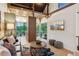 Stylish living room with vaulted ceiling, an open layout, and plenty of natural light at 150 Trinity Farm Dr, Canton, GA 30115