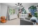 Adorable bedroom with safari themed mural at 1241 Newbridge Trce, Brookhaven, GA 30319
