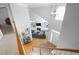 Two story foyer overlooks the living room and features hardwood floors and a white front door at 1241 Newbridge Trce, Brookhaven, GA 30319