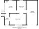 The second floor plan featuring a kitchen, dining room, living room, foyer and garage at 2247 Cherokee Valley Dr, Lithonia, GA 30058