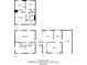 A series of floor plans including the first, second, and third floor layouts of the home at 2247 Cherokee Valley Dr, Lithonia, GA 30058