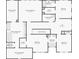 Upstairs floor plan displaying bedrooms, bathrooms, closets, and laundry room at 3735 Tamiami Trl, Cumming, GA 30041