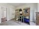 Whimsical bedroom features unique bunk beds, soft carpet, and plenty of space for play and relaxation at 6160 Oriole Ln, Cumming, GA 30028