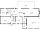 Detailed floor plan showing living room, kitchen, dining room, and bedrooms layout at 6960 Hunters Branch Dr, Atlanta, GA 30328