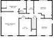 Second floorplan displaying bedrooms, bathrooms, and walk-in closet layout at 6960 Hunters Branch Dr, Atlanta, GA 30328