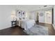 Inviting bedroom featuring a plush bed, neutral decor, and hardwood floors at 75 14Th Ne St # 3820, Atlanta, GA 30309
