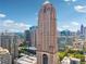 Impressive aerial view of the city skyline with stunning architecture at 75 14Th Ne St # 3820, Atlanta, GA 30309