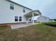 Spacious backyard featuring a covered patio, perfect for outdoor gatherings and relaxation at 1654 Tide Mill Rd, Cumming, GA 30040