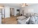 Inviting living space featuring a large gray sectional and modern decor at 183 Venture Path, Hiram, GA 30141