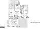 Detailed first floor plan showcasing the layout of the living spaces, kitchen, garage, and Primary suite at 4569 Fountain Ne Dr, Marietta, GA 30067
