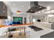 Modern kitchen featuring stainless steel appliances, open layout and island cooktop at 4569 Fountain Ne Dr, Marietta, GA 30067