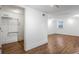 Walk-in closet boasts built-in shelving, accompanied by wood floors, and ample storage space at 1181 Fairview Ne Rd, Atlanta, GA 30306
