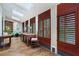 Hallway with shutters, skylights and wooden table at 2525 Peachtree Rd # 28, Atlanta, GA 30305