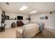 Finished basement featuring tile flooring, a wet bar, and media area at 4077 High Country Dr, Douglasville, GA 30135